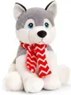 Jucarie de plus Keeleco Husky cu fular, 25 cm foto