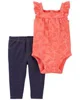 Carter's Set 2 piese Body si pantaloni Flori foto