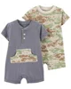 Carter's Set 2 piese Salopete de vara Camuflaj