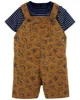 Carter's Set 2 piese Tricou si salopeta Dinozauri foto