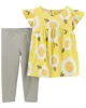 Carter's Set 2 piese Pantaloni si Bluza Floarea Soarelui foto