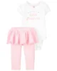 Carter's Set 2 piese Printesa - body si colanti cu fustita tutu foto