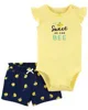 Carter's Set 2 piese Body si pantaloni scurti Albinuta foto