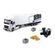 Set de joaca Bburago Fura Mercedes-Benz, Actros cu stivuitor, 1:43