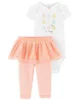 Carter's Set 2 piese Iepuras - body si colanti cu fustita tutu foto
