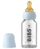 Стеклянная бутылочка BIBS Baby Blue с латексной соской 0+ месяцев, 110 мл