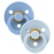 Set 2 suzete rotunde din latex BIBS Colour Sky Blue/Baby Blue (0-6 luni) foto