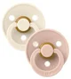 Набор из 2 круглых пустышек BIBS Colour Ivory/Blush (0-6 мес.)