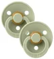 Set 2 suzete rotunde din latex BIBS Colour Sage (0-6 luni) foto
