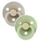 Set 2 suzete rotunde din latex BIBS Colour Sage/Cloud (6-18 luni) foto