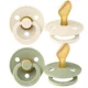 Set 2 suzete anatomice BIBS Colour Ivory/Sage (6-18 luni) foto