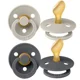 Set 2 suzete anatomice din latex BIBS Colour Sand/Iron (6-18 luni) foto