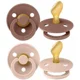 Set 2 suzete anatomice BIBS Colour Blush/Woodchuck (6-18 luni) foto