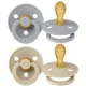 Set 2 suzete simetrice din latex BIBS Colour Vanilla/Cloud (6-18 luni) foto