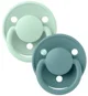 Набор из 2 круглых силиконовых пустышек BIBS De Lux Nordic Mint/Island Sea (0-36 мес.) foto