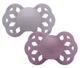 Набор из 2 анатомических силиконовых пустышек BIBS Infinity Fossil Grey/Mauve (0-6 мес.) foto