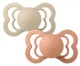 Set 2 suzete simetrice din silicon BIBS Supreme Vanilla/Peach (0-6 luni) foto