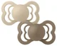 Set 2 suzete simetrice din silicon BIBS Supreme Vanilla/Dark Oak (6-18 luni) foto