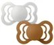 Set 2 suzete simetrice din silicon BIBS Supreme Haze/Caramel (6-18 luni) foto