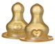 Set 2 tetine din latex pentru biberon BIBS cu flux lent