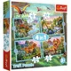 Puzzle Trefl 4 in 1 Dinozauri unici foto