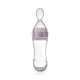 Lingurita cu rezervor pentru bebelusi BabyJem Squeeze Roz cu capac protectie, 90 ml