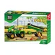 Set de constructie Blocki Tractor cu remorca, 164 el.