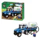 Set de constructie Blocki MyFarm Tractor cu rezervor de ingrasaminte