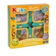 Set de constructie magnetic Kliky Puzzle Orange Animale Safari