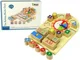 Jucarie educativa din lemn Lean Toys Ceas sorter