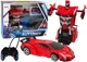 Masina Robot Transformer Lean Toys 2 in 1 cu telecomanda (cu sunete si lumini, USB) foto