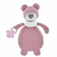 Плюшевая игрушка с кольцом для прорезывания зубов BabyJem Sleeping Friend Pink
