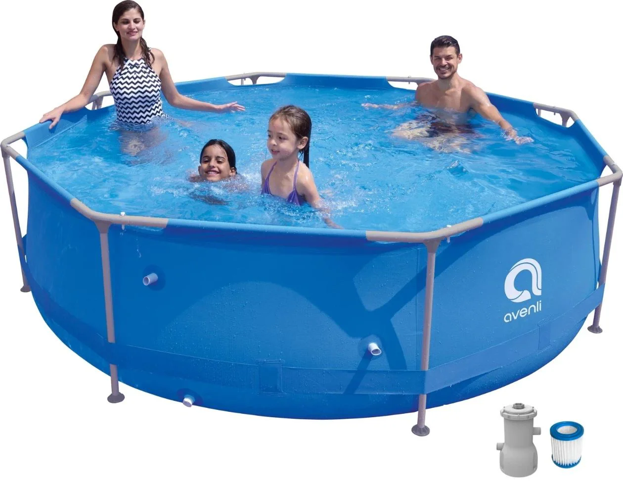 Piscina cu cadru Avenli 300x300x76 cm, EU