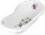 Cadita Keeeper Hipopotam alb, 84 cm (cu adancitura pentru detergenti)