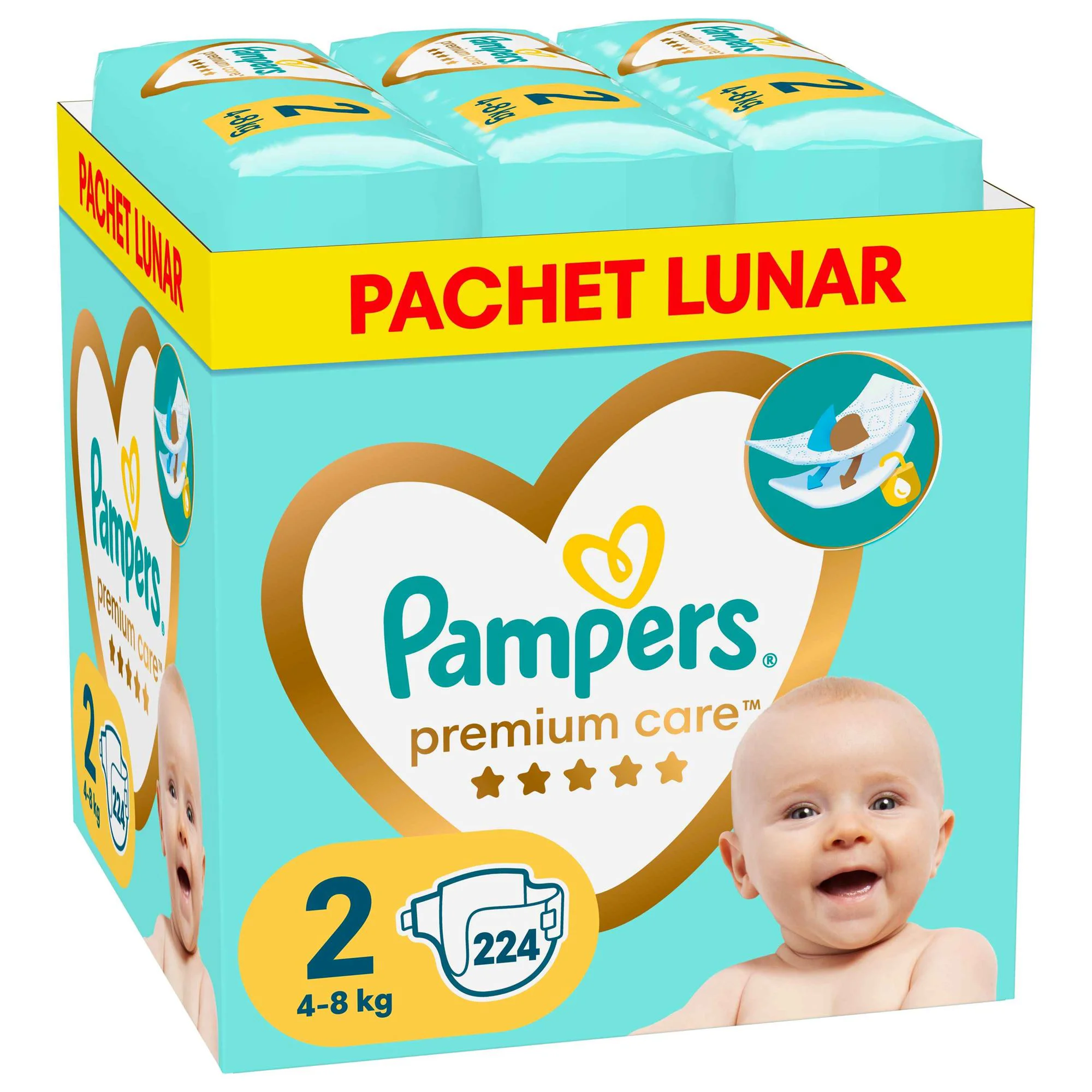 Подгузники Pampers Premium Care 2 XXL Box (4-8 кг), 224 шт. foto