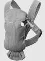 Marsupiu anatomic BabyBjorn Mini Grey cu pozitii multiple de purtare, 3D Mesh