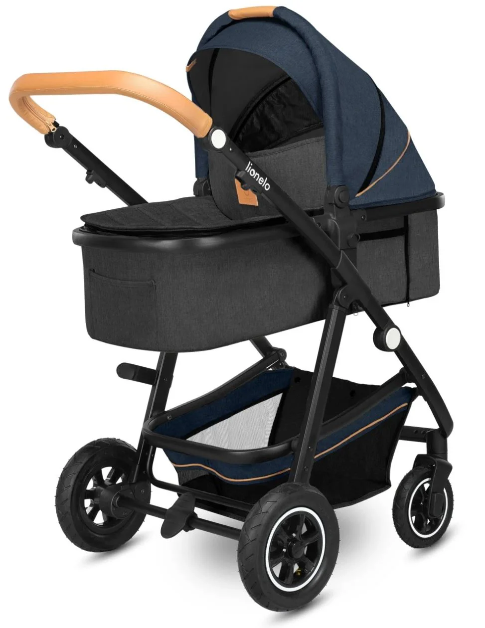 Carucior 2 in 1 Lionelo Amber  Albastru foto
