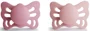 Set 2 suzete anatomice din silicon FRIGG Butterfly Cedar & Baby Pink (0-6 luni) foto