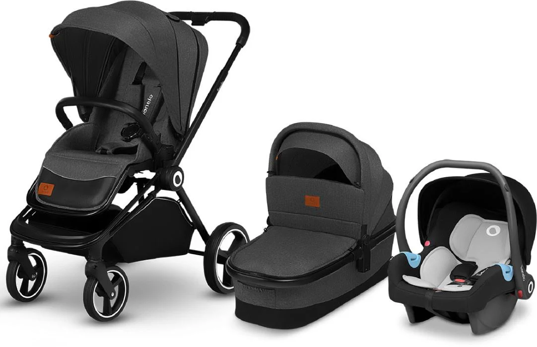 image for Carucior 3 in 1 Lionelo Mika Gri foto