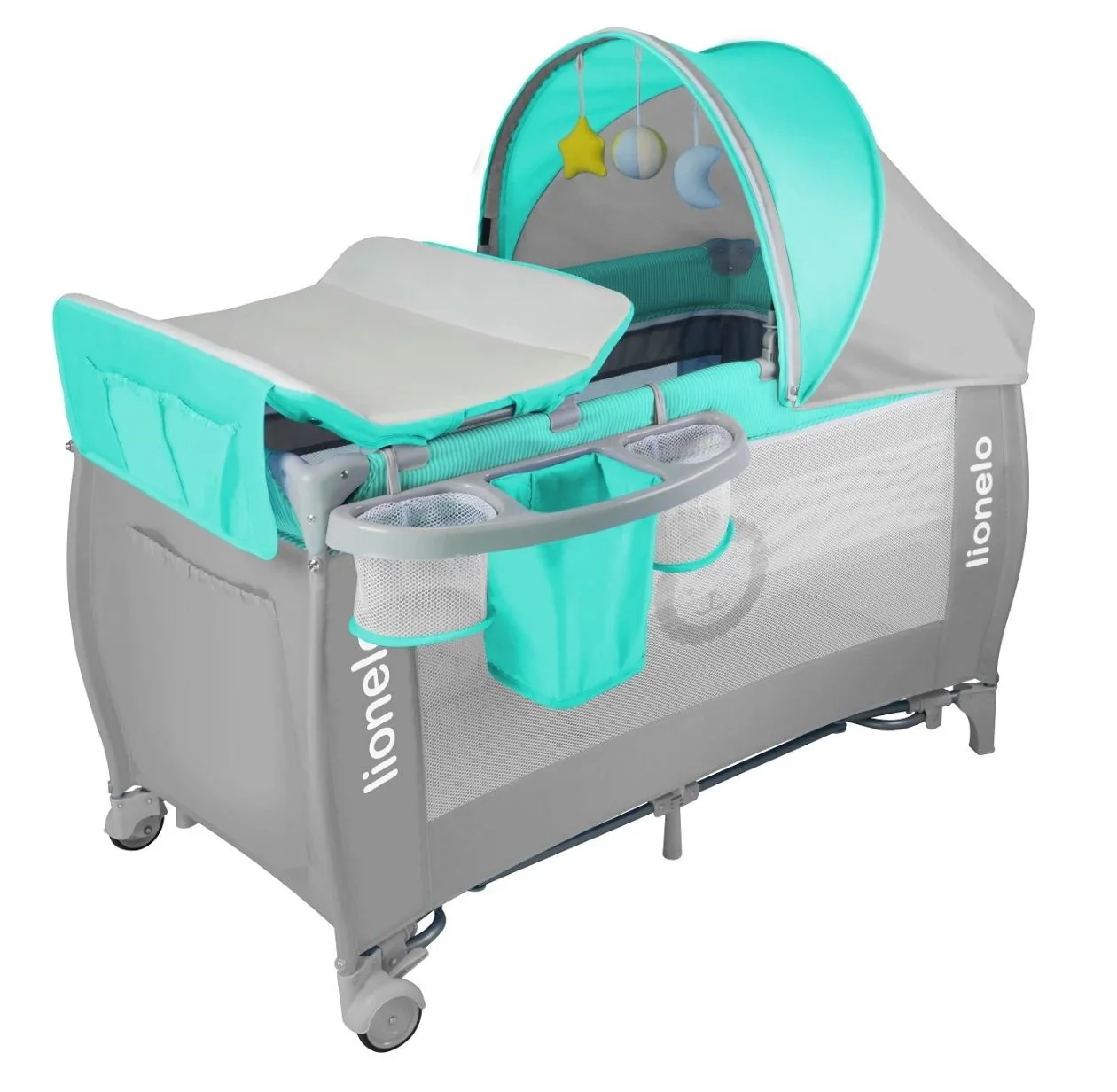 image for Складная кроватка Lionelo Sven Plus, Бирюзовый foto