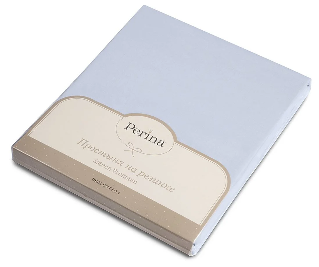 Cearsaf Perina din satin, 125 x 75 cm (Albastru)