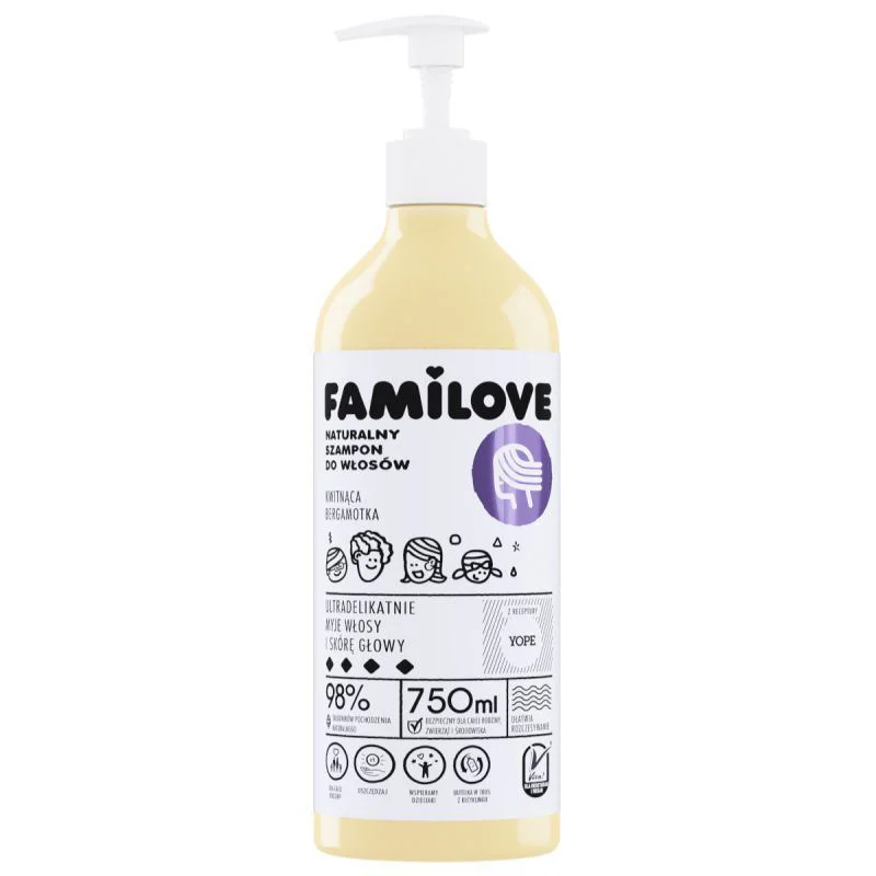 image for Sampon natural Yope Familove, 750 ml foto