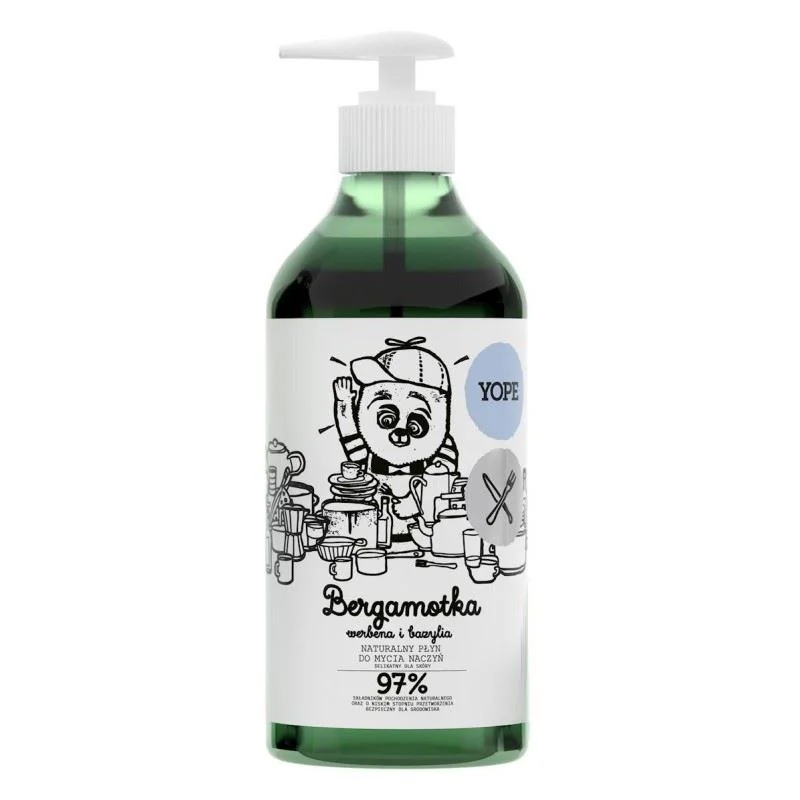 Solutie pentru vase Yope Bergamot, Verbena si Busuioc, 750 ml