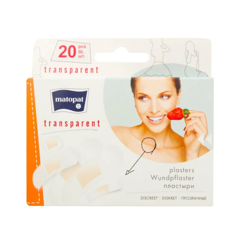 Plasture Matopat Transparent, 20 buc.