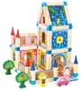 Set de constructie din lemn Bino Castel, 128 el. foto