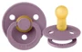 Suzeta rotunda BIBS Mauve din latex (0-6 luni) foto