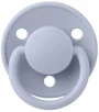 Suzeta rotunda BIBS De Lux Dusty Blue din silicon (0-36 luni) foto