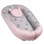 Babynest pentru bebelusi PernaMea Panda Roz foto