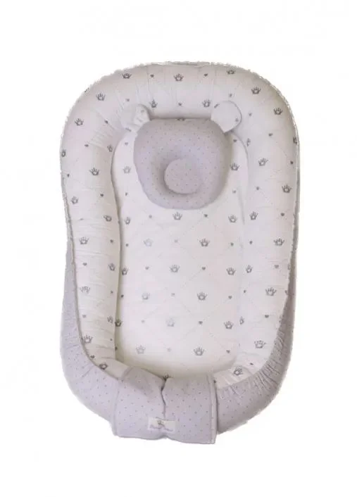 image for Cuib pentru bebelus PernaMea Gri foto