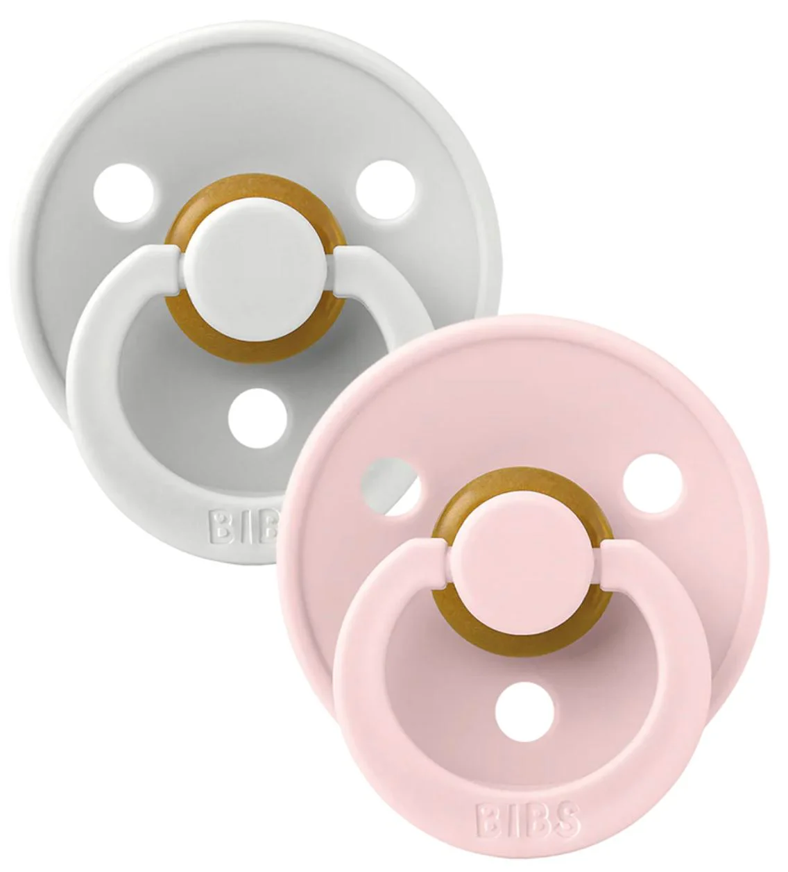 Set 2 suzete rotunde din latex BIBS Colour Haze/Blossom (6-18 luni) foto